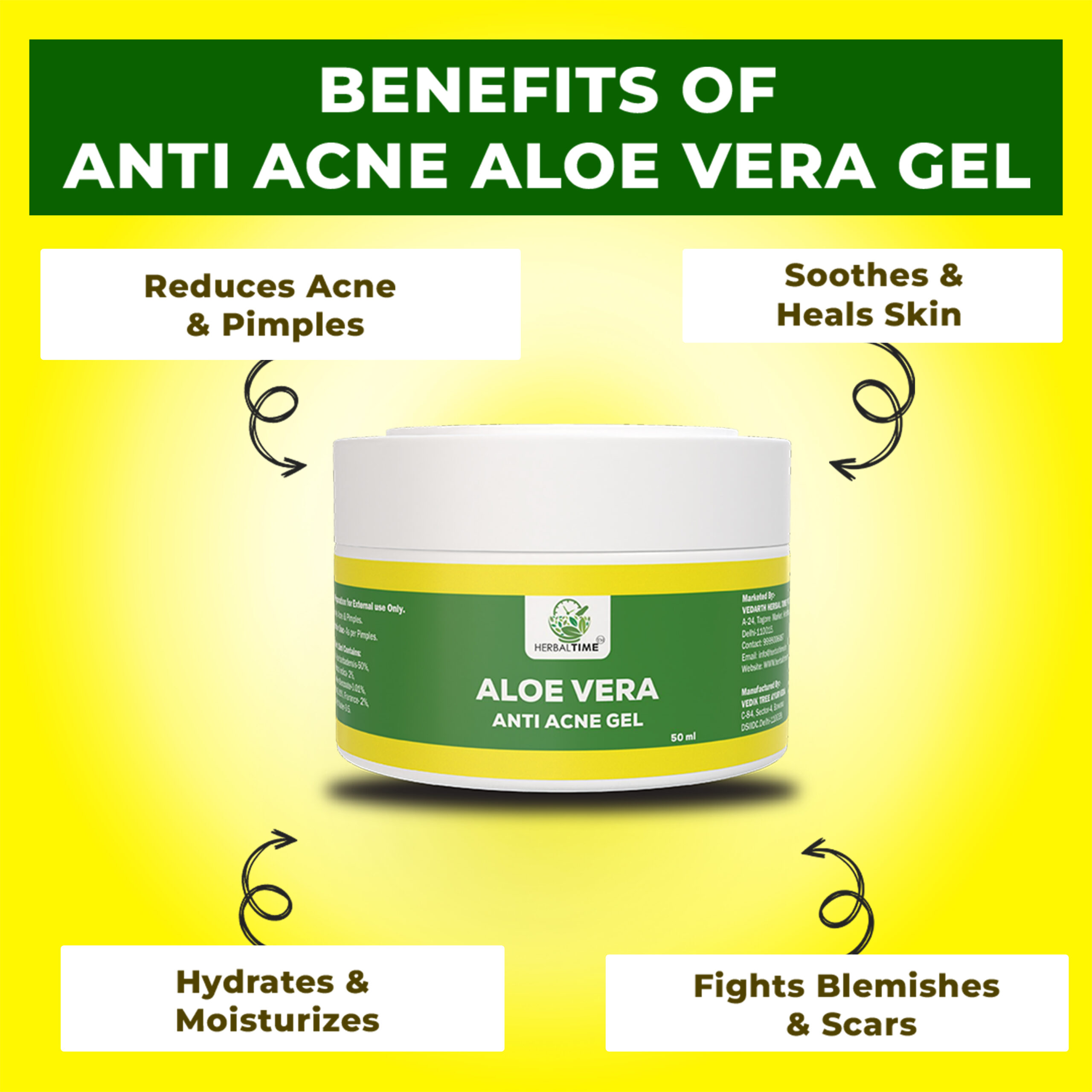 Anti Acne Aloe Vera Gel - Image 2