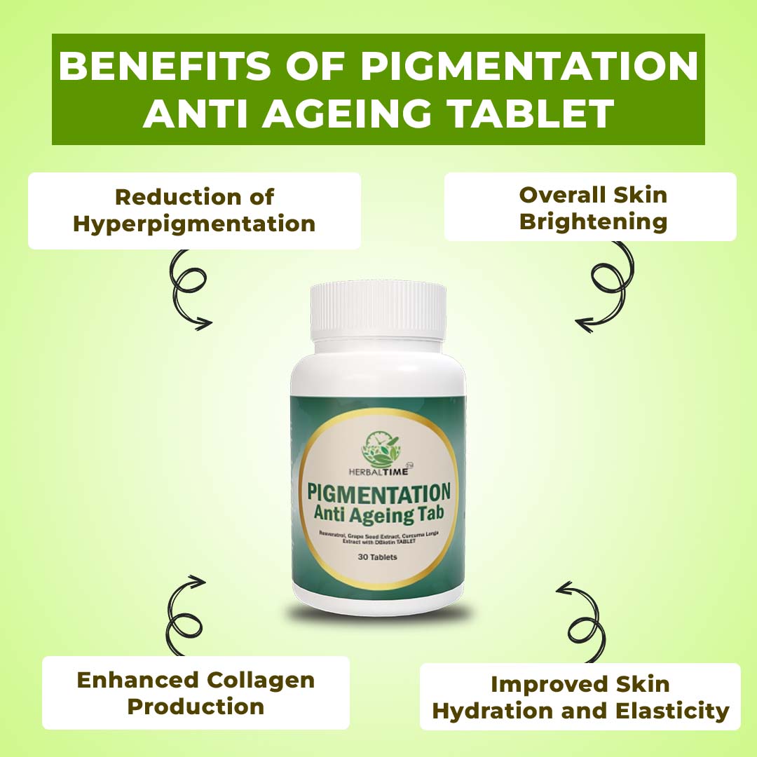 HerbalTime Pigmentation Anti Ageing Tablet - Image 2