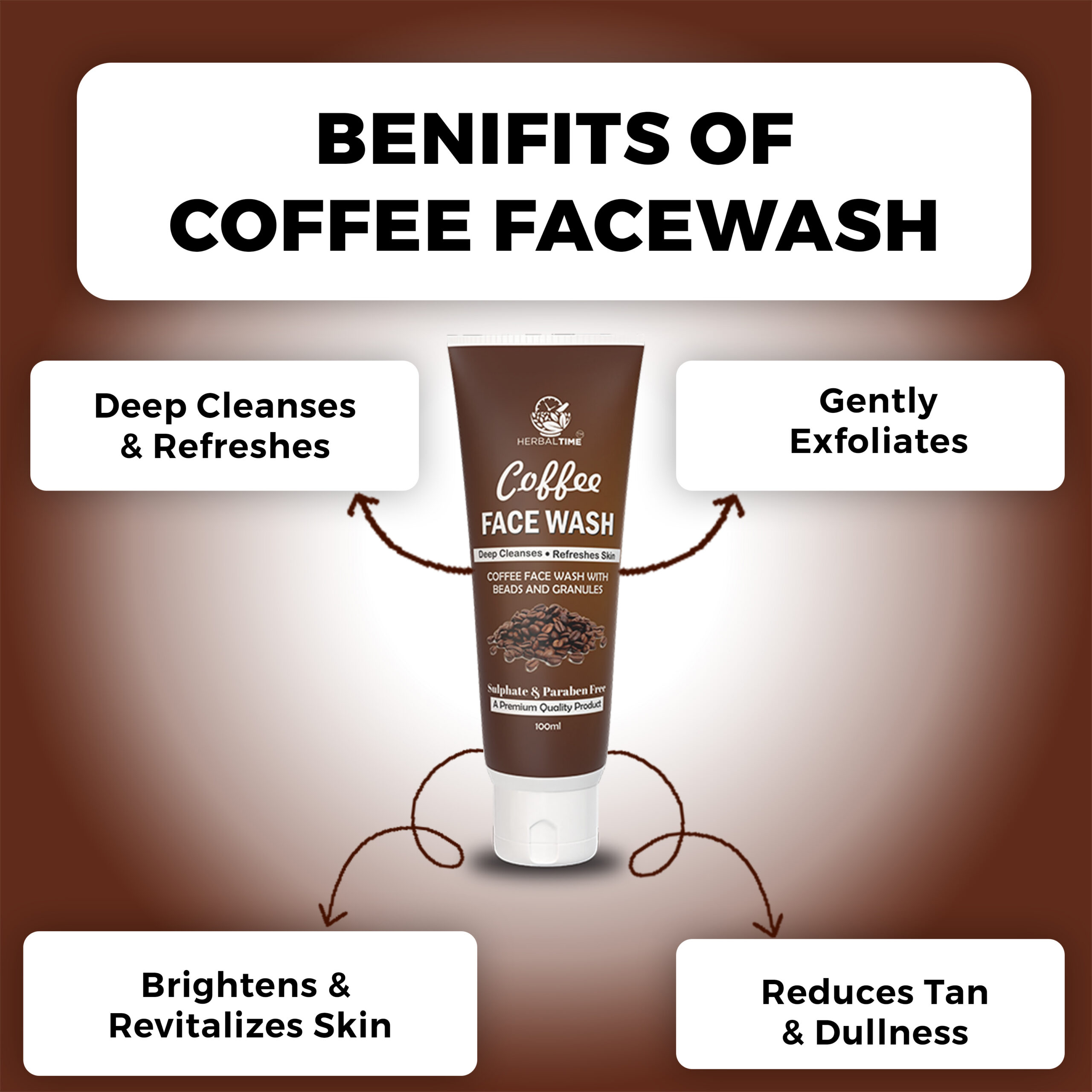 Herbal Time Coffee Face Wash - Image 3